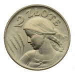 2 złote 1925 r. - Żniwiarka (z kropką)